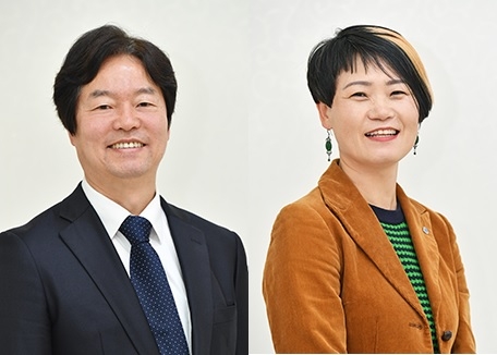 임병걸 신임 KBS 부사장(왼쪽)과 국은주 전략기획실장 