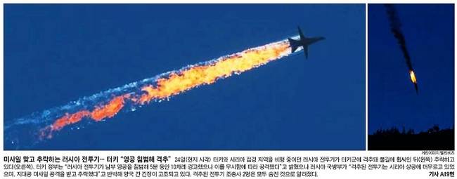 11월25일자 조선일보 1면 사진 캡처.