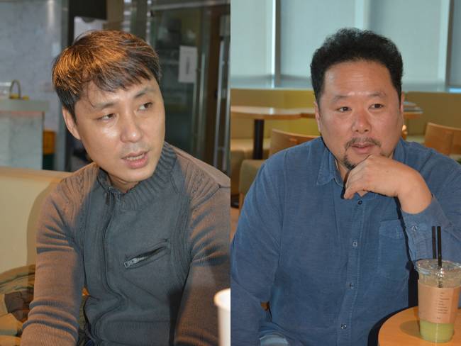 김진혁 감독과 박성제 MBC 해직기자.
