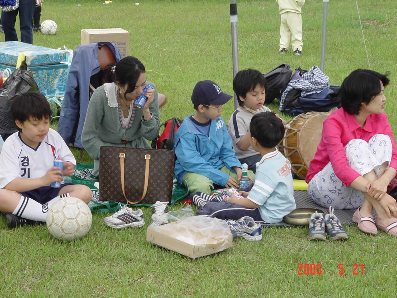 경기 참가선수 가족들