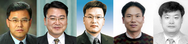 왼쪽부터 성지호, 고대용, 김창학, 최성안, 송정록 협회장.