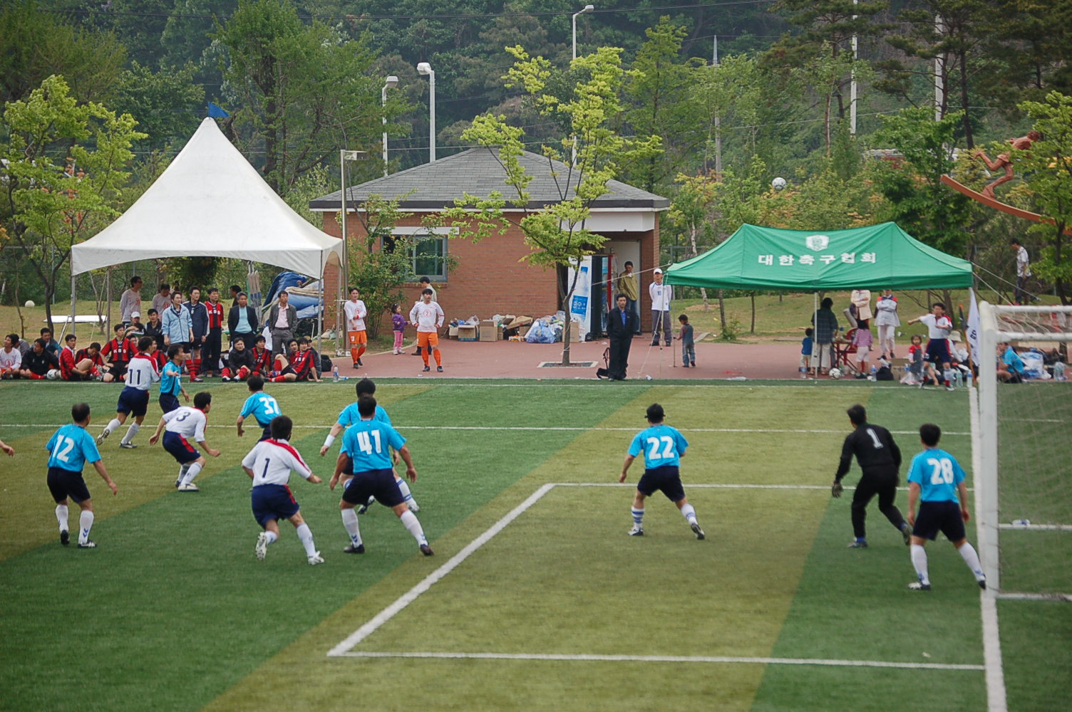 기자협회 축구대회 장면